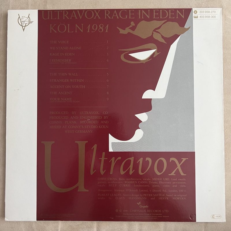 Ultravox - Rage In Eden